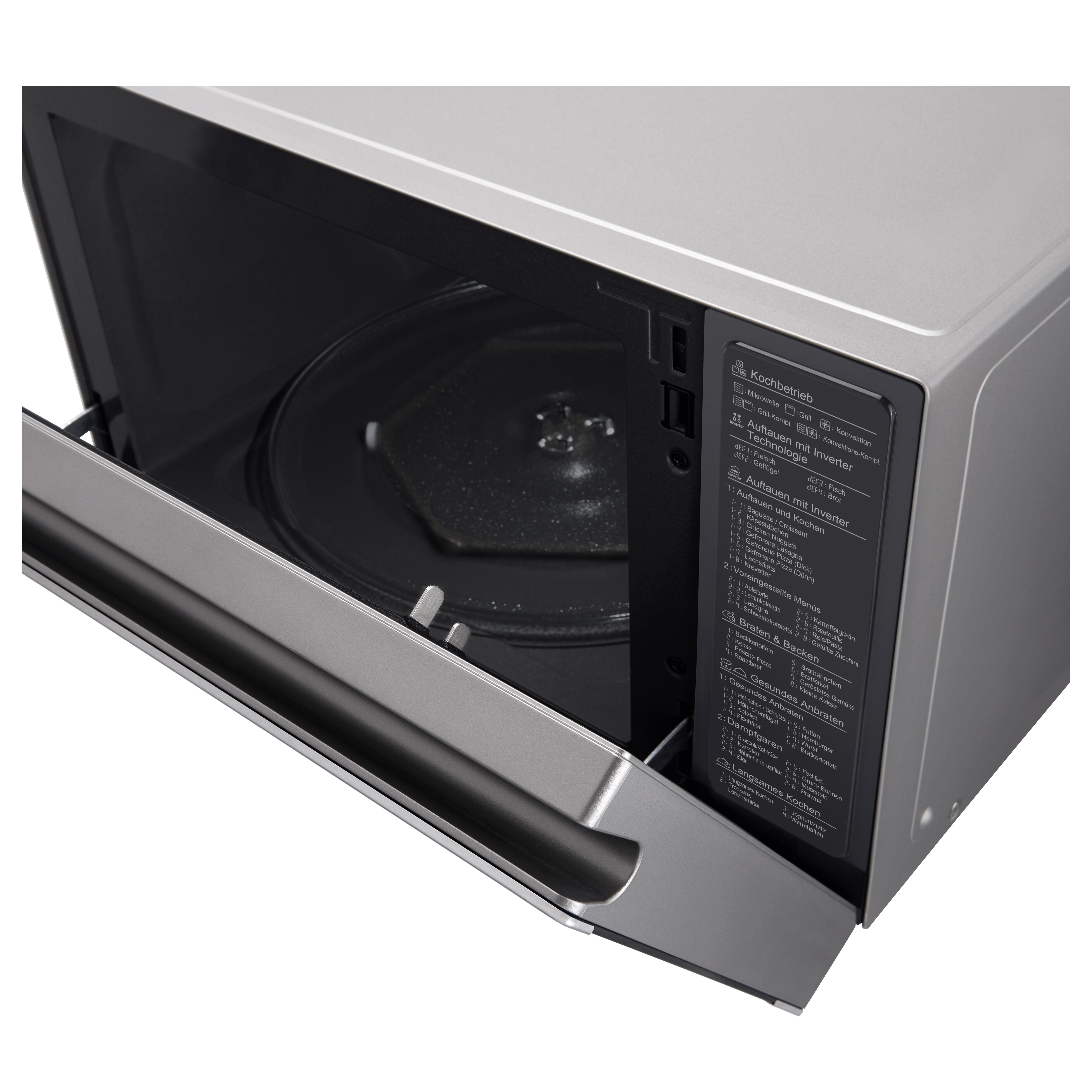Micro-ondas com Grill e Convecção LG MJ3965ACS de 1100 W NeoChef? Smart Inverter e EasyClean? e Capacidade de 39 L - Aço Inox Aço inoxidável-9