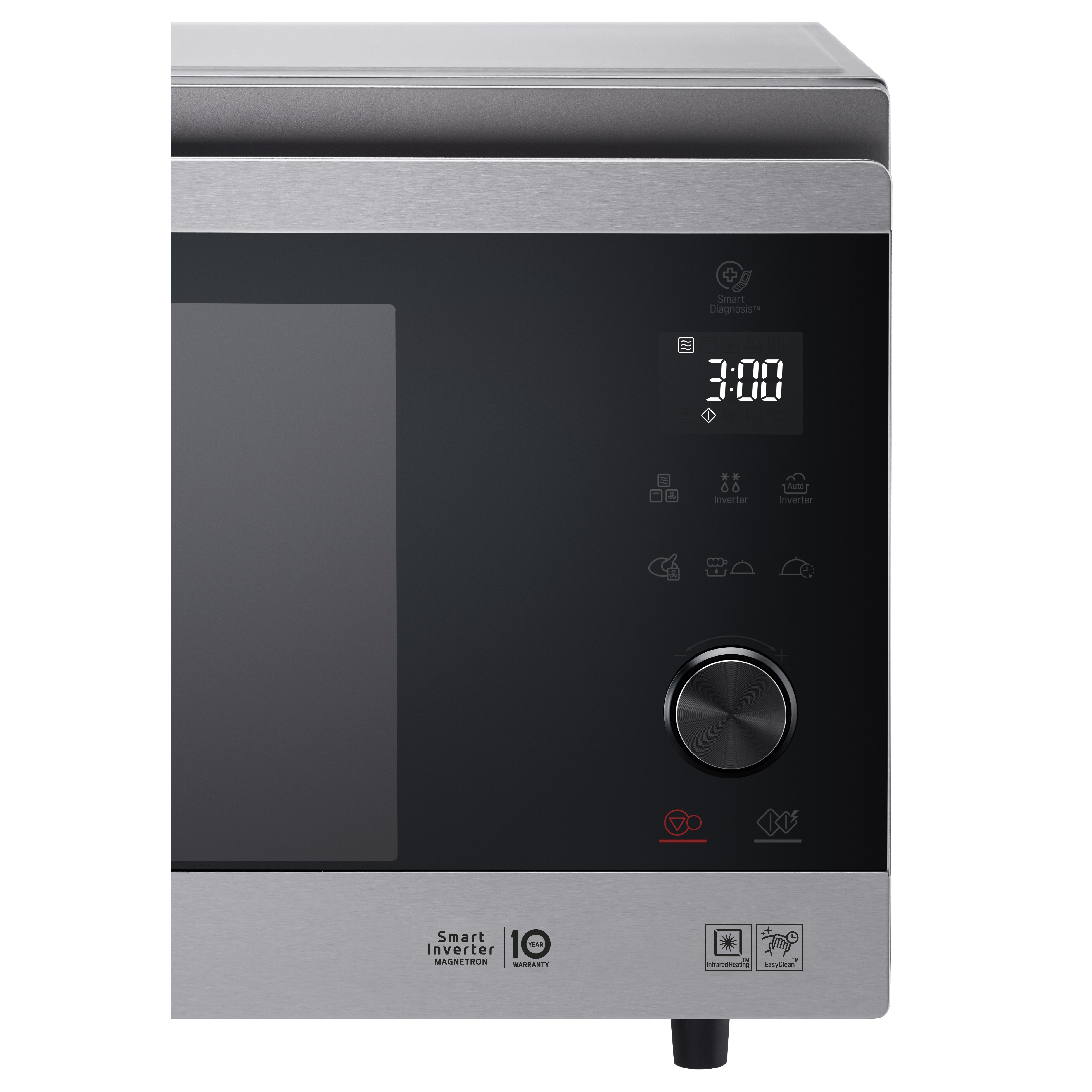 Micro-ondas com Grill e Convecção LG MJ3965ACS de 1100 W NeoChef? Smart Inverter e EasyClean? e Capacidade de 39 L - Aço Inox Aço inoxidável-10