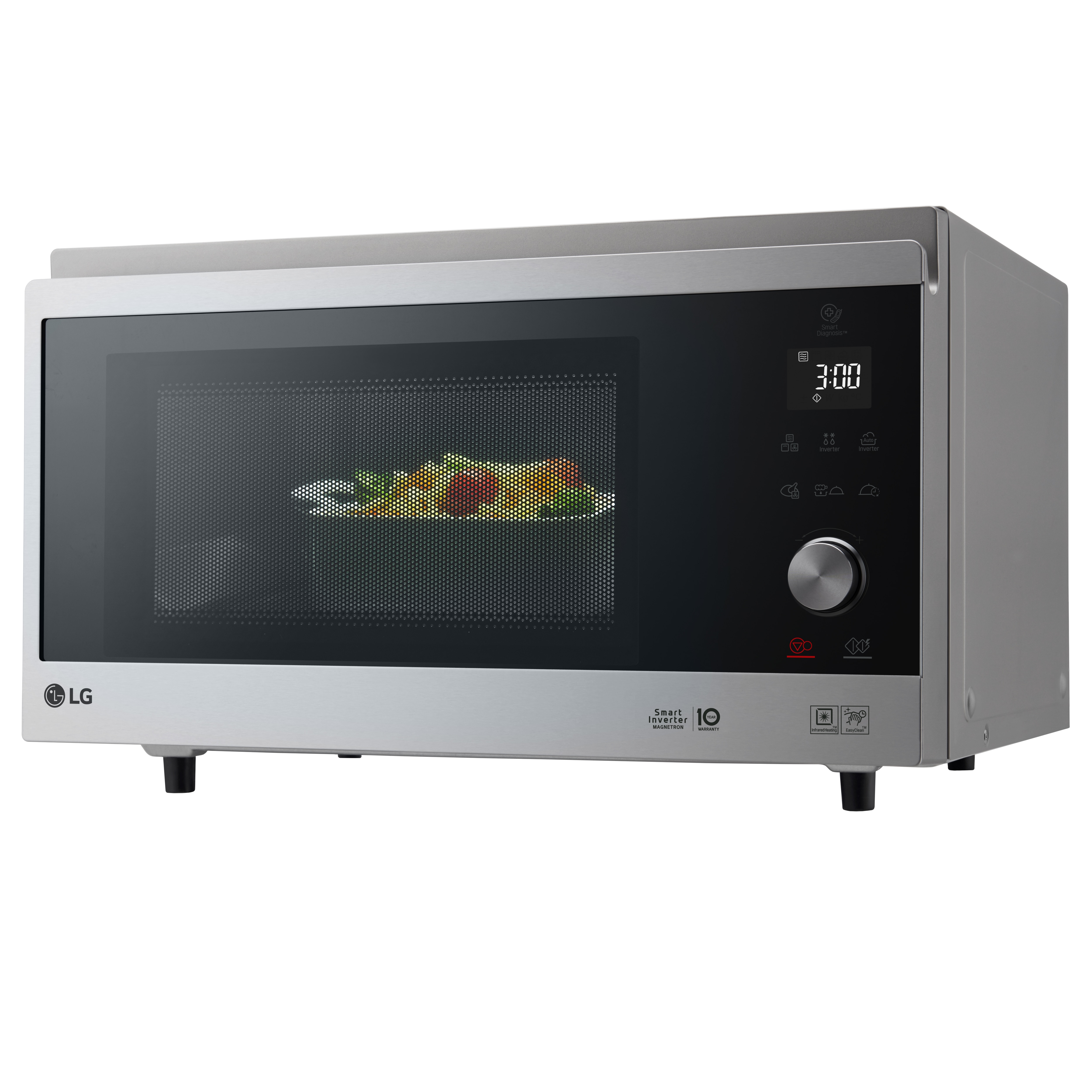 Micro-ondas com Grill e Convecção LG MJ3965ACS de 1100 W NeoChef? Smart Inverter e EasyClean? e Capacidade de 39 L - Aço Inox Aço inoxidável-12