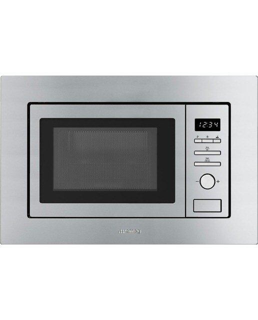 Micro-ondas com Grill Encastrável Smeg Universal FMI020X de 800 W e de 20 Litros - Aço Inox Aço inoxidável-1