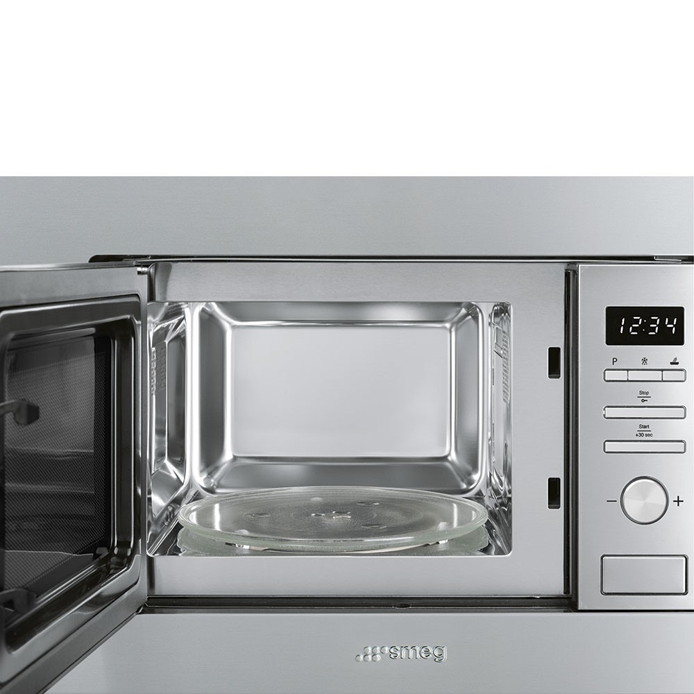 Micro-ondas com Grill Encastrável Smeg Universal FMI020X de 800 W e de 20 Litros - Aço Inox Aço inoxidável-2