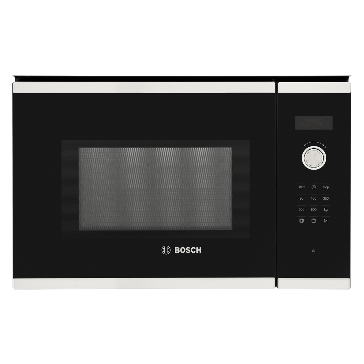 Micro-ondas Encastrável com Grill Bosch Série 6 BEL554MS0 Hidrolítico de 900 W e Capacidade para 25 Litros - Inox Vidro preto/inox-1