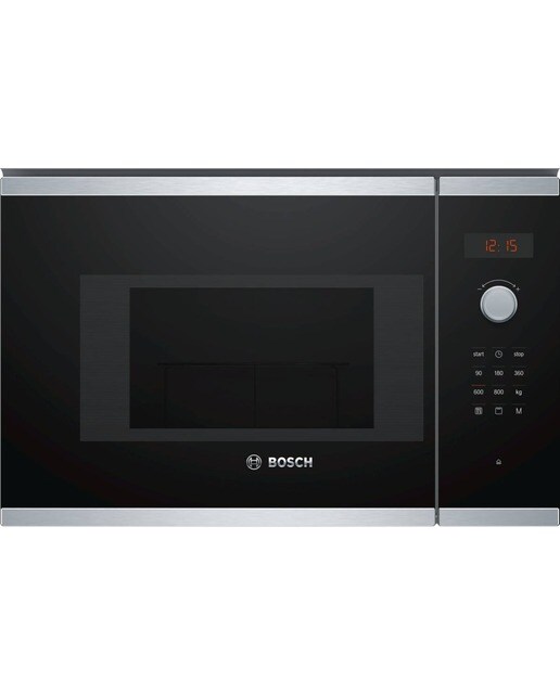 Micro-ondas com Grill Encastrável Bosch Série 4 BEL523MS0 de 800 W Hidrolítico e Capacidade de 20 Litros - Inox Preto-1