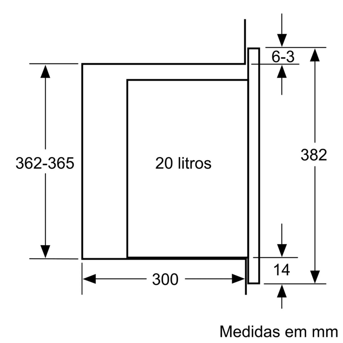 Micro-ondas Encastrável Bosch Série 6 de 800 W e Capacidade de 20 Litros Preto-7