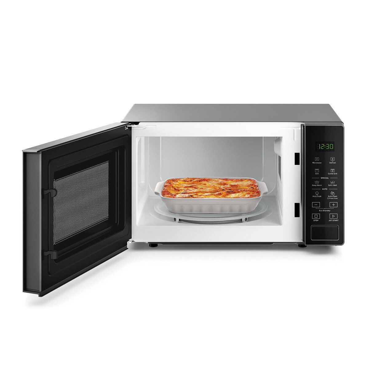 Micro-ondas com Grill Whirlpool MWP 203 SB de 20 Litros - Preto Prateado Preto / Prata-3