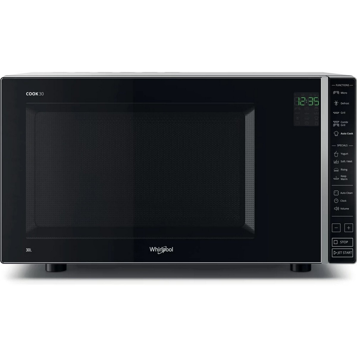 Micro-ondas com Grill Whirlpool MWP 303 SB de 900 W e Capacidade de 30 Litros - Preto e Prateado Preto / Prateado-2