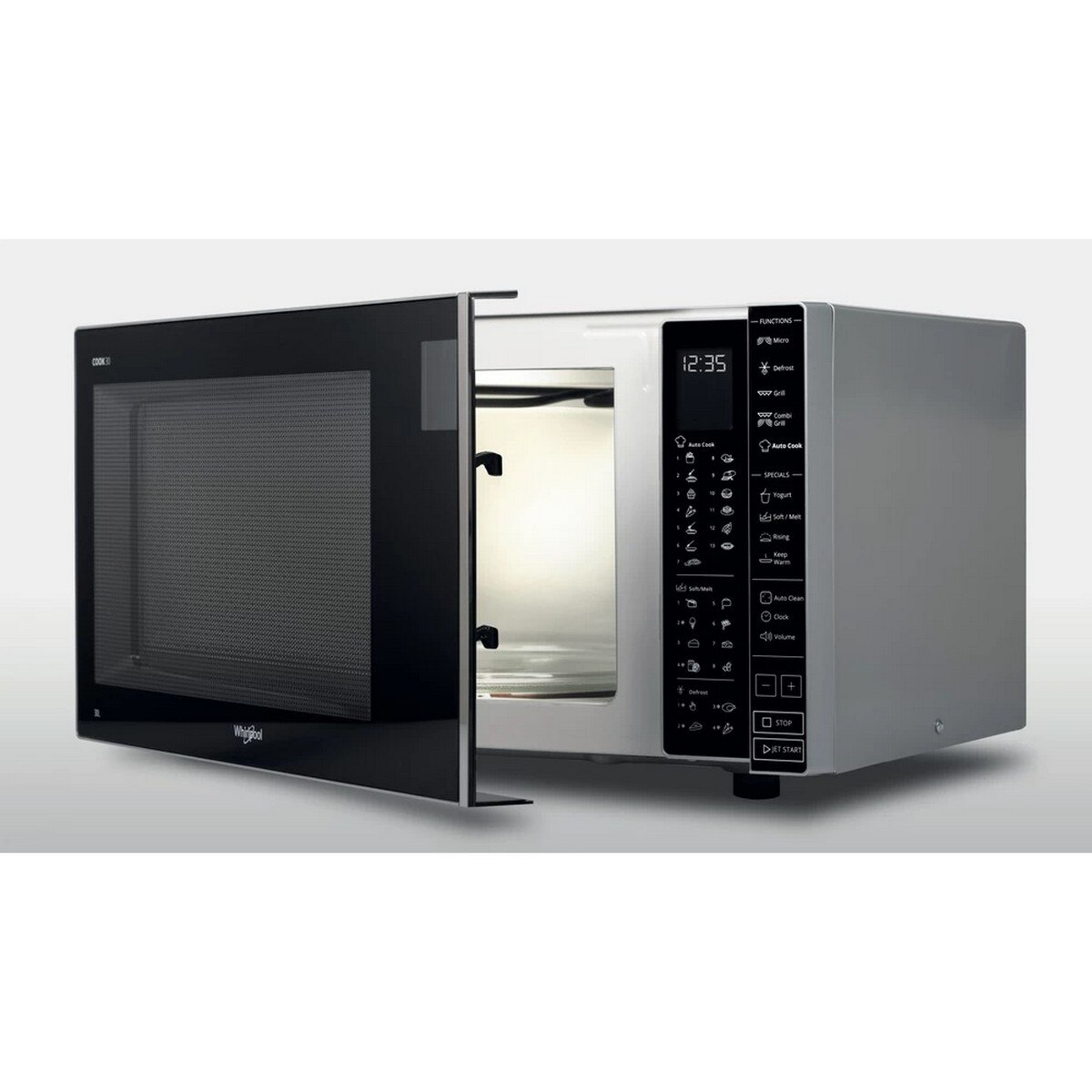 Micro-ondas com Grill Whirlpool MWP 303 SB de 900 W e Capacidade de 30 Litros - Preto e Prateado Preto / Prateado-3