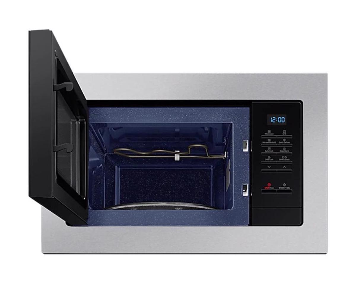 Micro-ondas com Grill Encastrável Samsung MG23A7013CT/EC de 800 W e Capacidade para 23 L - Preto e Aço Inoxidável Inox/Preto-4