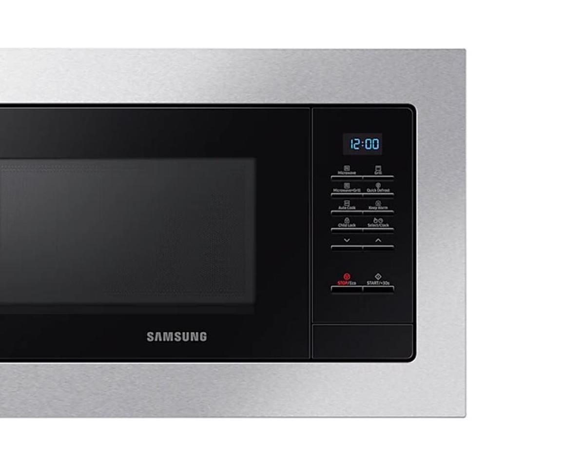 Micro-ondas com Grill Encastrável Samsung MG23A7013CT/EC de 800 W e Capacidade para 23 L - Preto e Aço Inoxidável Inox/Preto-5