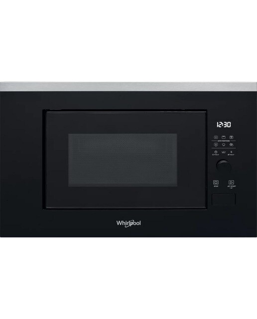 Micro-ondas Encastrável com Grill Whirlpool WMF200G de 800 W e Capacidade para 20 Litros - Preto e Inox Preto / Aço Inox-1