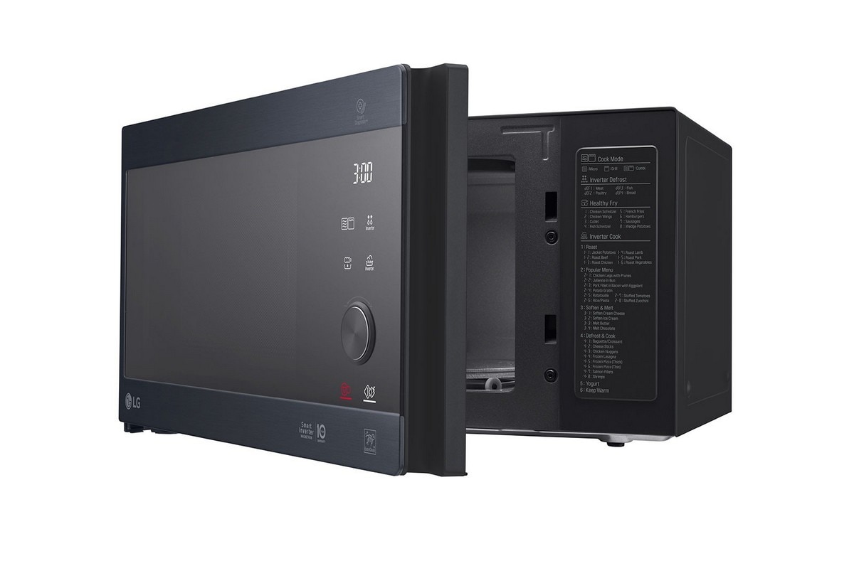 Micro-ondas com Grill LG MH6565CPW NeoChef™, Smart Inverter, EasyClean™ de 1000 W e Capacidade de 25 Litros - Preto Mate Preto mate-6
