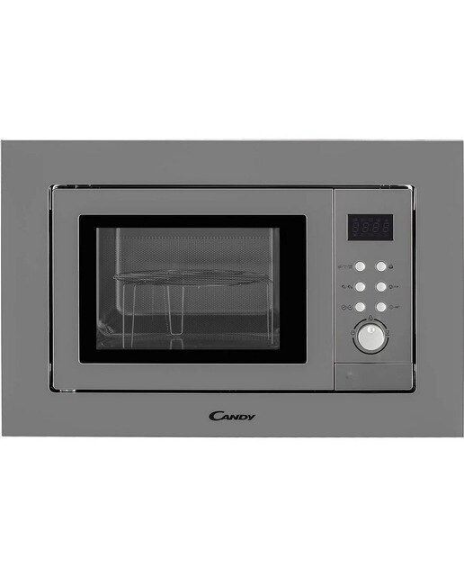 Micro-ondas Encastrável com Grill Candy Wave 600 Inox Framed MIC 201EXEE de 800 W e Capacidade de 20 Litros - Inox Inox-1