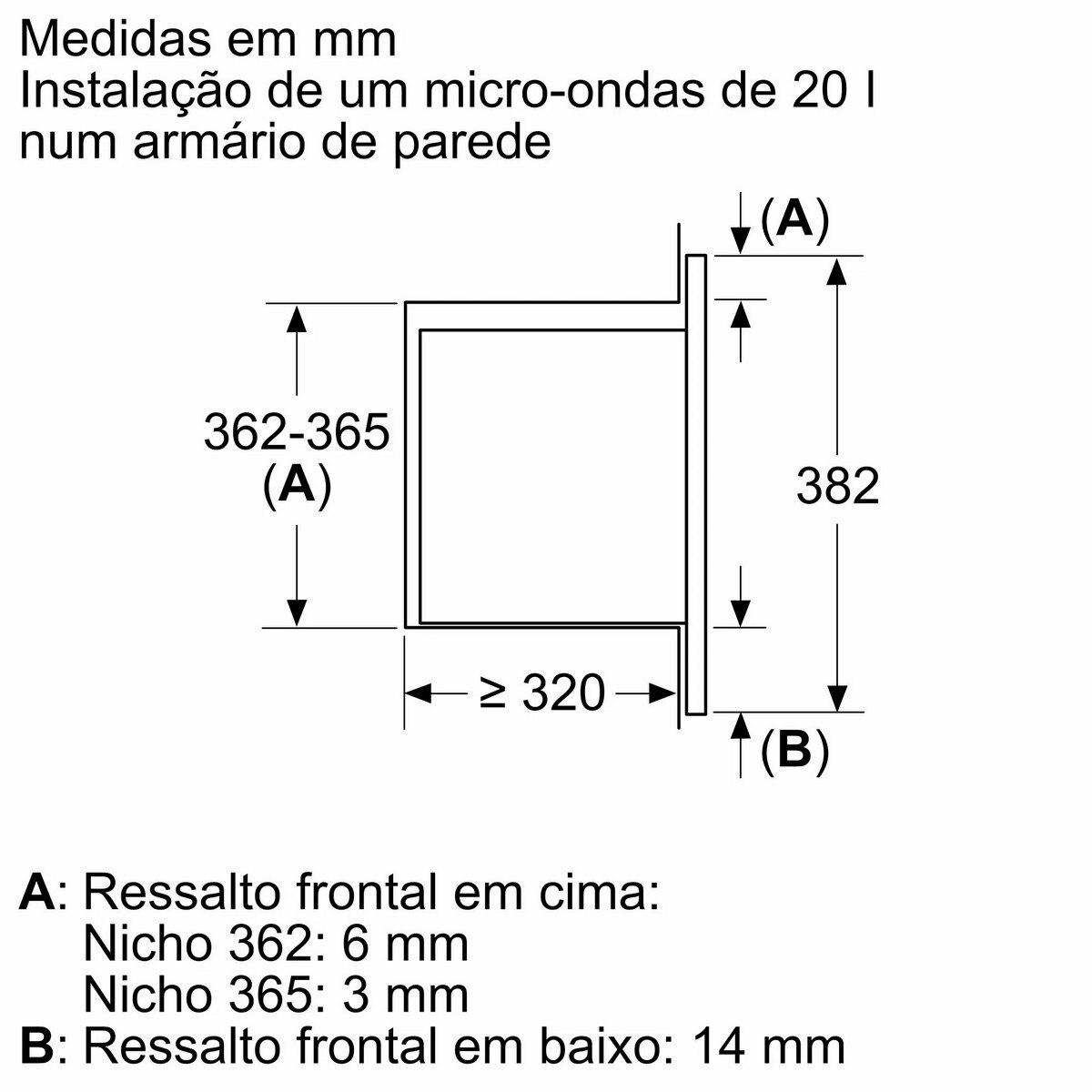 Micro-ondas Encastrável Bosch Série 2 BEL623MS3 Hidrolítico de 800 W e Capacidade de 20 Litros - Inox Inox-8