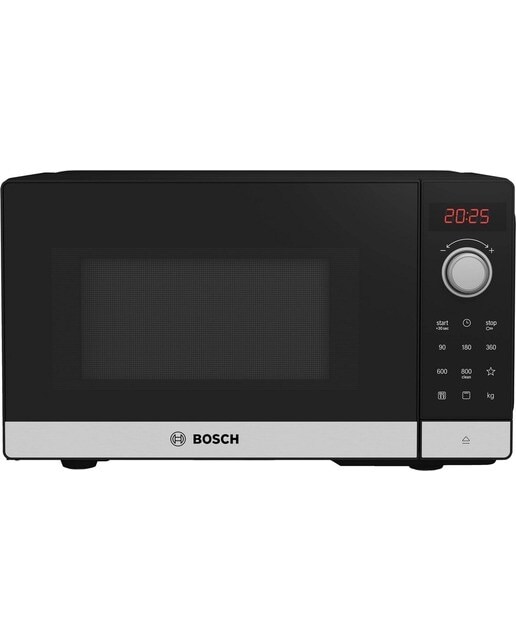 Imagem 0 de Micro-ondas com Grill Bosch Série 2 FEL023MS2 de 800 W Hidrolítico e Capacidade de 20 Litros - Preto e Inox