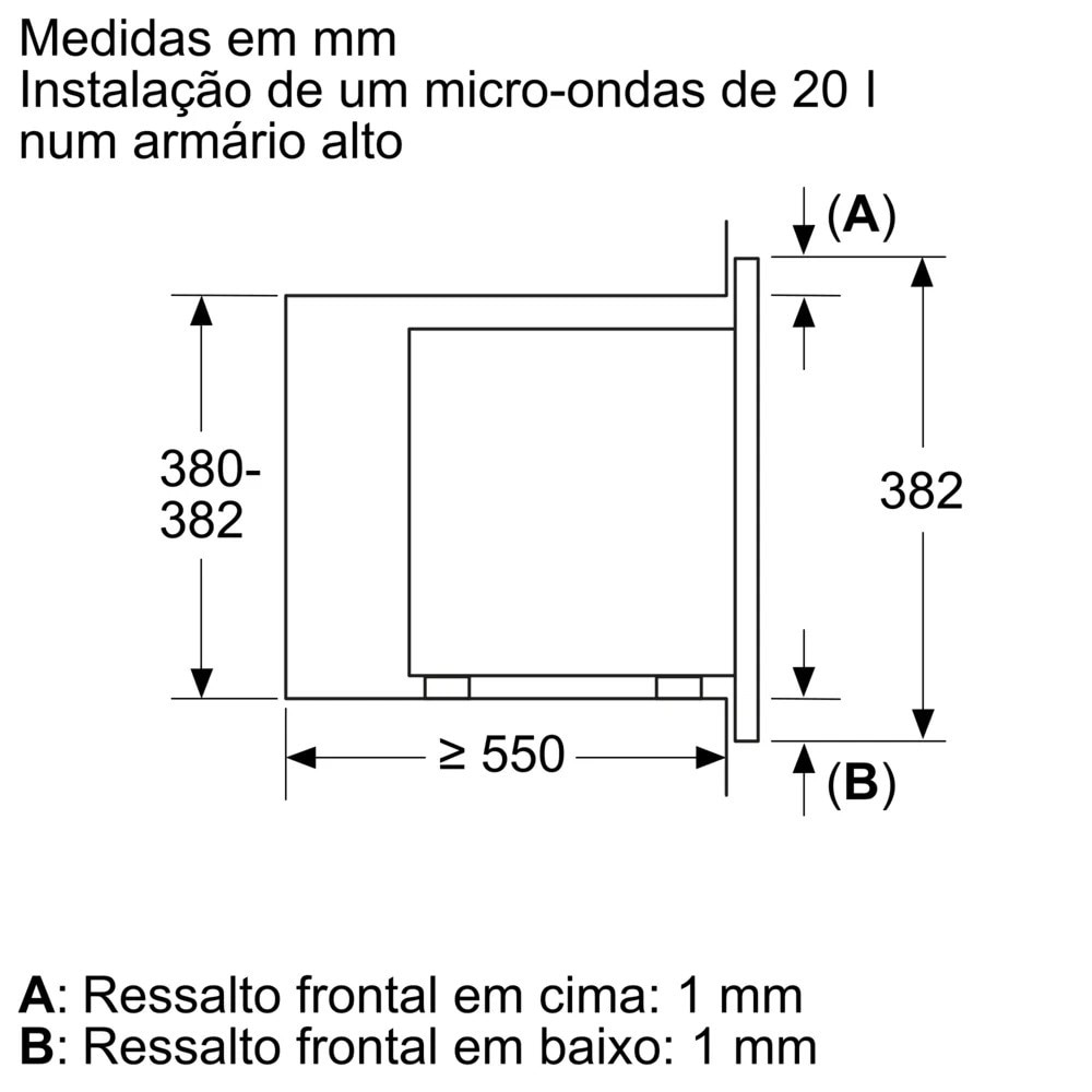 Micro-ondas Encastrável Balay 3CG6112X3 de 20 Litros - Inox Aço inoxidável-6