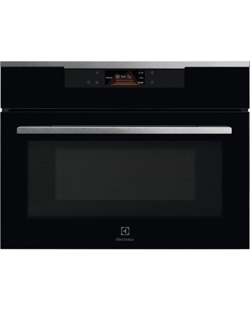 Micro-ondas com Grill Encastrável Electrolux KVMBE08X de 42 Litros Vidro preto-1