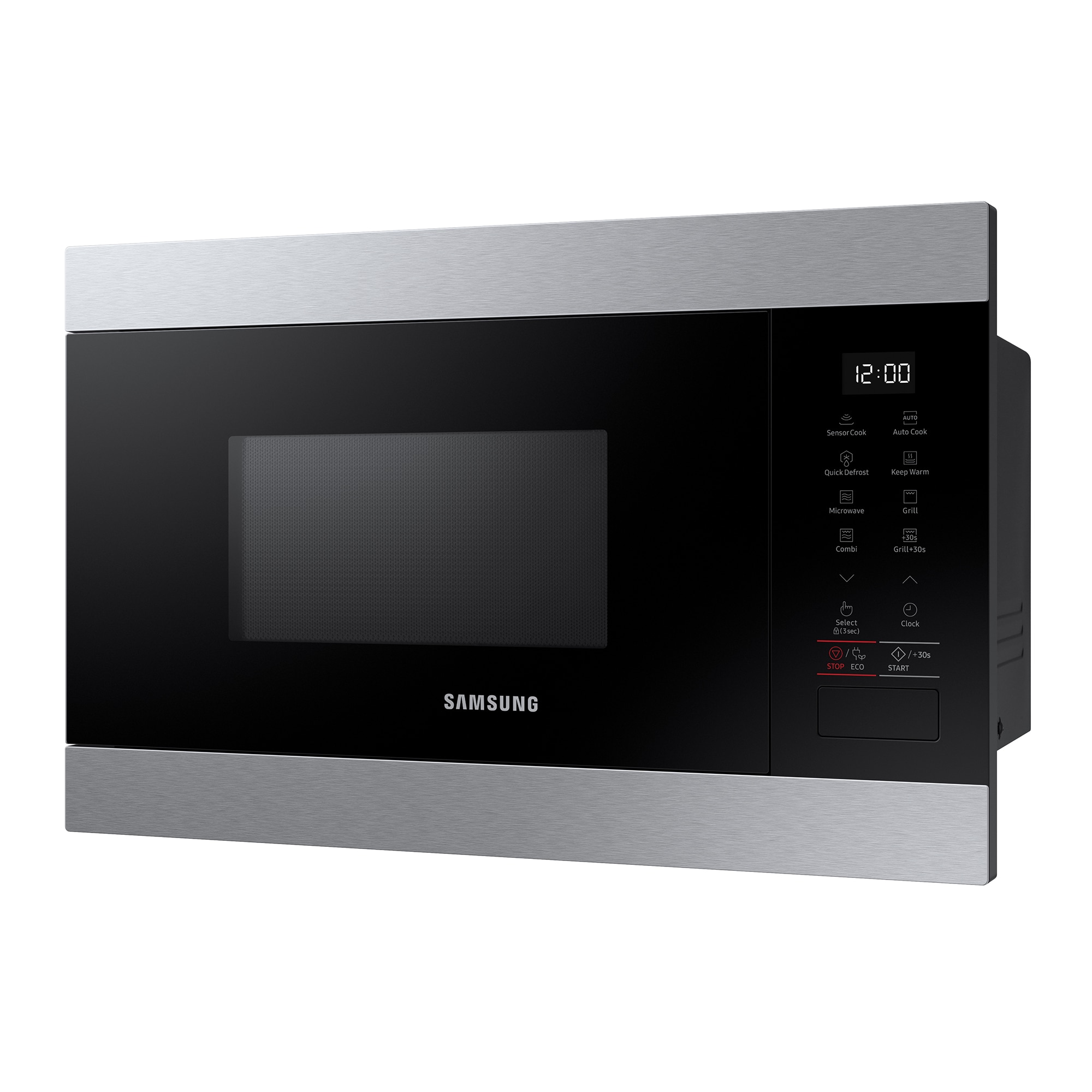 Micro-ondas com Grill Encastrável Samsung MG22M8274CT/E1 de 22 Litros - Preto e Inox Preto / Aço Inox-8