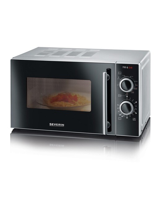 Imagem 0 de Micro-ondas com Grill Severin MW7771 de 700 W e Capacidade de 20 Litros - Preto e Cinza