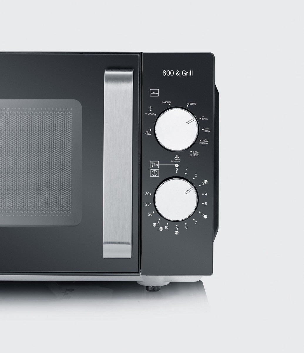 Micro-ondas com Grill Severin MW7762 sem Prato, de 800 W e Capacidade de 20 Litros - Preto Preto-7