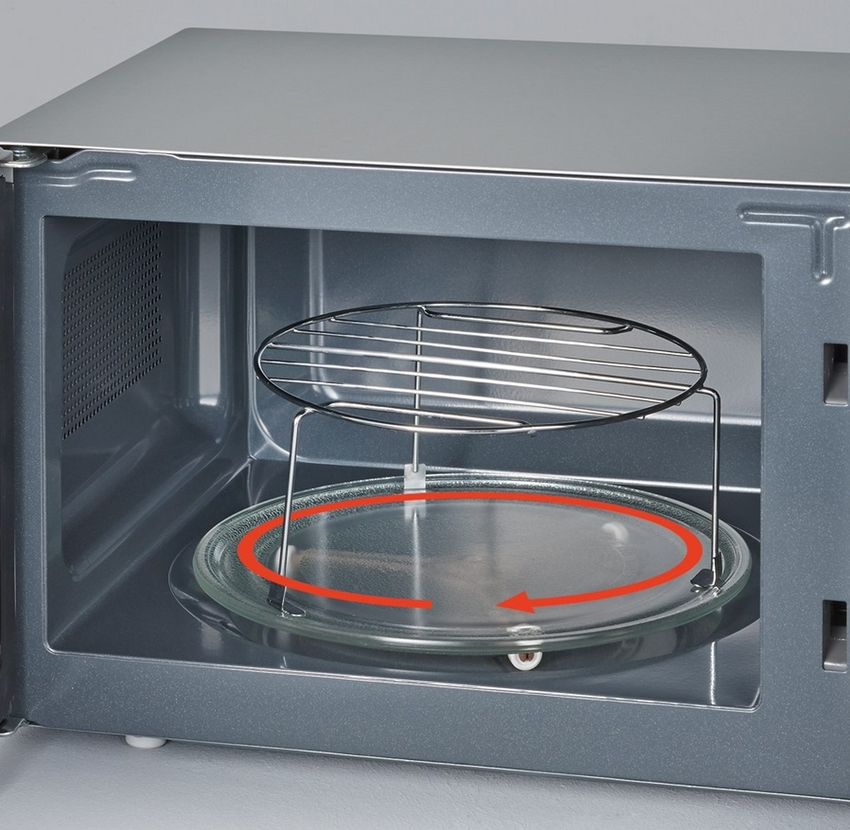 Micro-ondas com Grill e Convecção Severin MW7773 de 800 W e Capacidade de 20 Litros - Preto e Cinza Preto / Cinzento-2