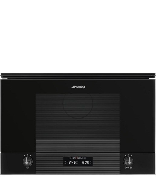 Micro-ondas com Grill Encastrável Smeg Linea MP122B3 de 850 W e de 23 Litros - Preto Preto-1