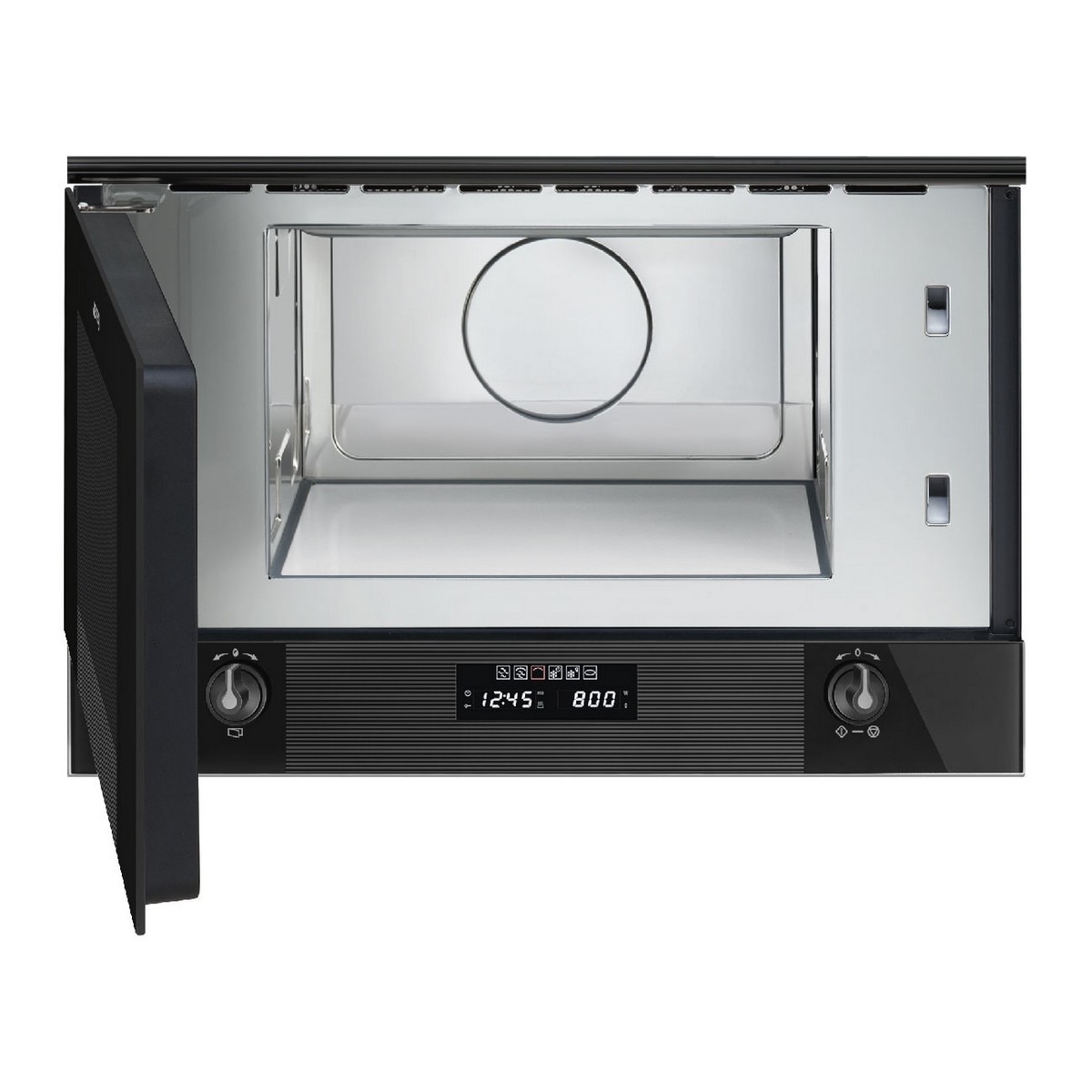 Micro-ondas com Grill Encastrável Smeg Linea MP122B3 de 850 W e de 23 Litros - Preto Preto-2