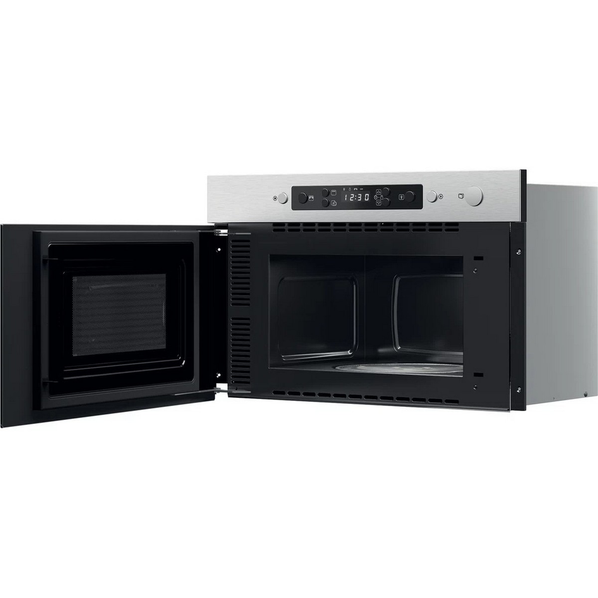 Micro-ondas Encastrável com Grill Whirlpool MBNA920X Função Jet Defrost de 750 W e de 22 Litros - Aço Inoxidável Aço inoxidável-4
