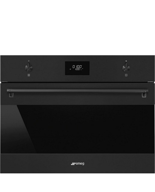 Micro-ondas com Grill Encastrável Smeg Classica Galileo Micro & Grill SO4301M0N de 800 W e de 40 Litros - Preto Preto-1