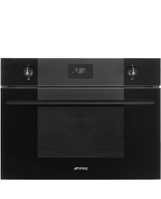 Micro-ondas com Grill Smeg Linea SO4101M0B3 Compacto de 40 Litros - Preto Preto-1