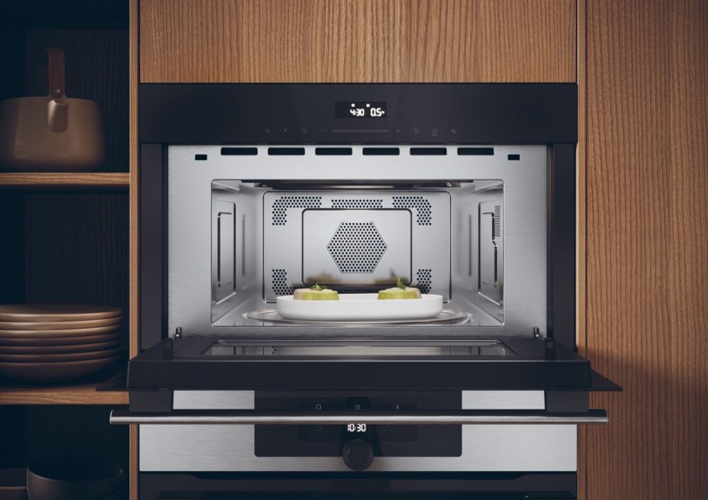 Micro-ondas com Gril Encastrável Haier HWO38MG2IHXBD de 34 Litros - Preto e Inox Preto / Inox-3