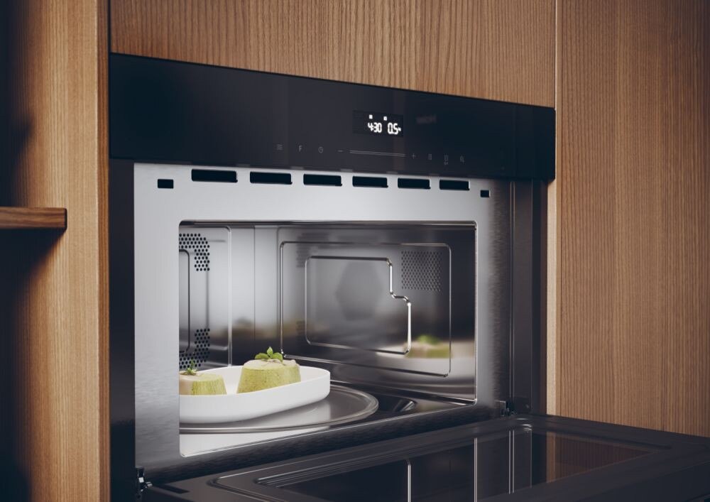 Micro-ondas com Gril Encastrável Haier HWO38MG2IHXBD de 34 Litros - Preto e Inox Preto / Inox-4
