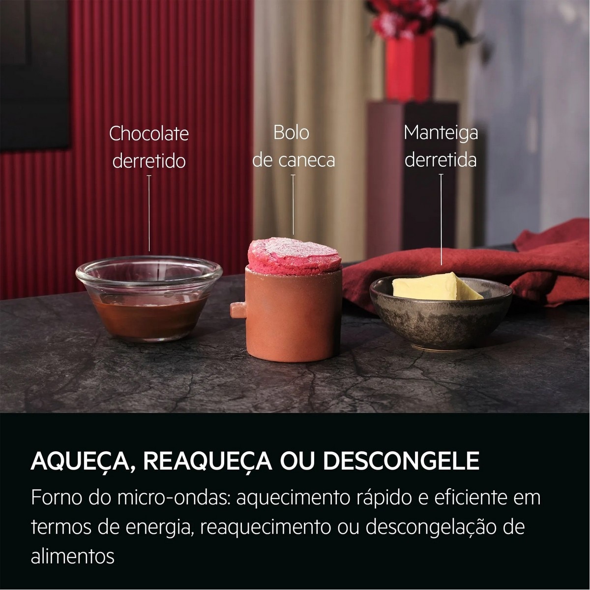 Micro-ondas com Grill Encastrável AEG OMB6G261TT de 900 W e 26 Litros - Preto Preto mate-3