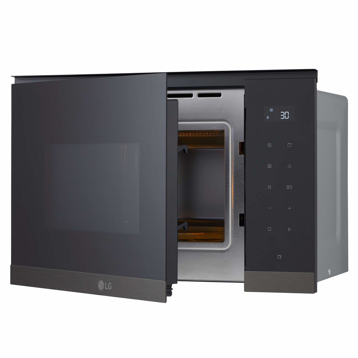 Micro-ondas Encastrável com Grill LG MG7Z2593B de 25 Litros - Preto Vidro preto-3