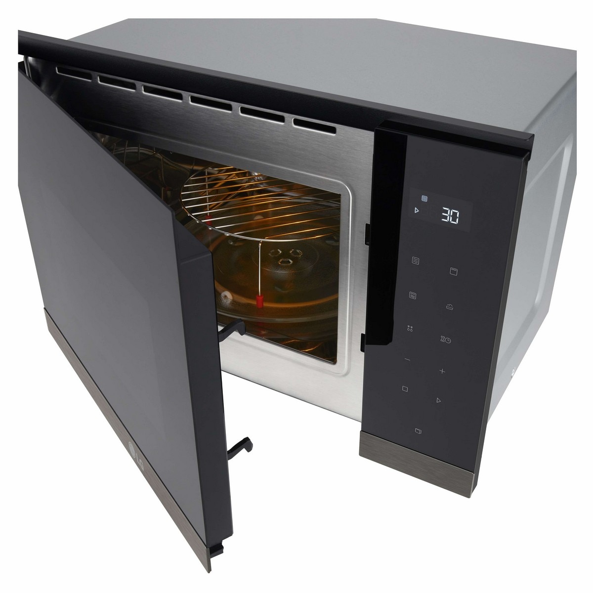 Micro-ondas Encastrável com Grill LG MG7Z2593B de 25 Litros - Preto Vidro preto-8