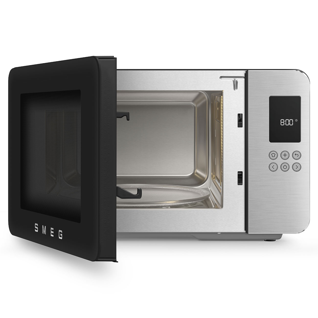 Micro-ondas com Grill Smeg Estética Collezione de 29 Litros Preto mate-2