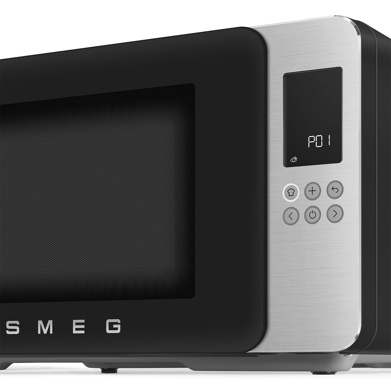 Micro-ondas com Grill Smeg Estética Collezione de 29 Litros Preto mate-5