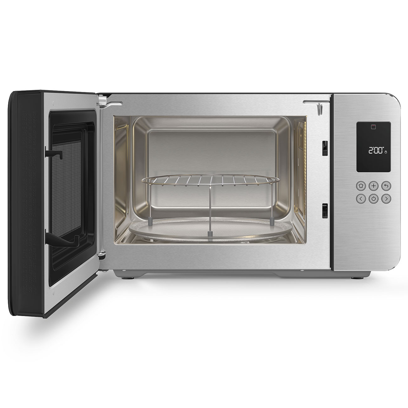 Micro-ondas com Grill Smeg Estética Collezione de 29 Litros Preto mate-6
