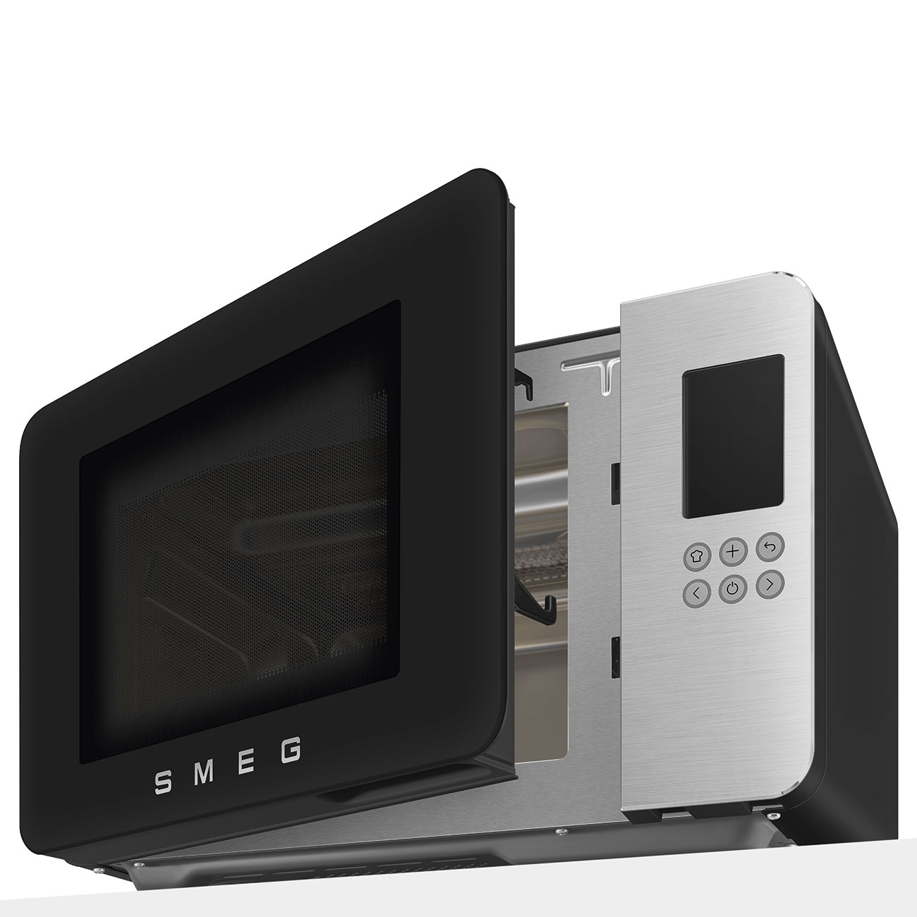 Micro-ondas com Grill Smeg Estética Collezione de 29 Litros Preto mate-9
