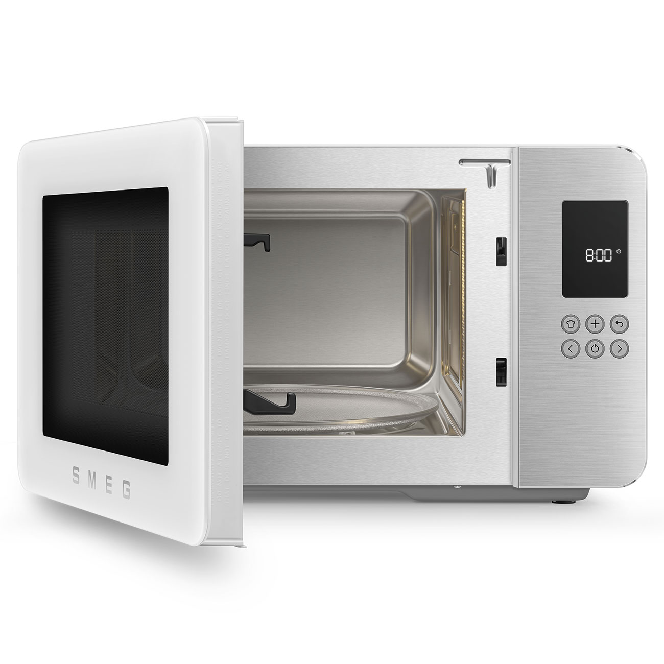 Micro-ondas com Grill Smeg Estética Collezione de 29 Litros Branco mate-2