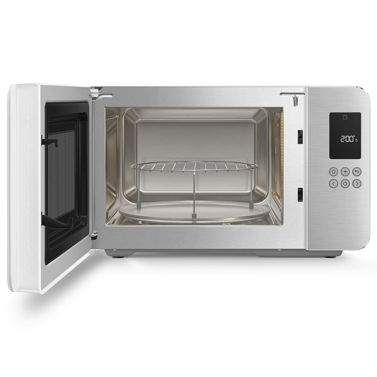 Micro-ondas com Grill Smeg Estética Collezione de 29 Litros Branco mate-6