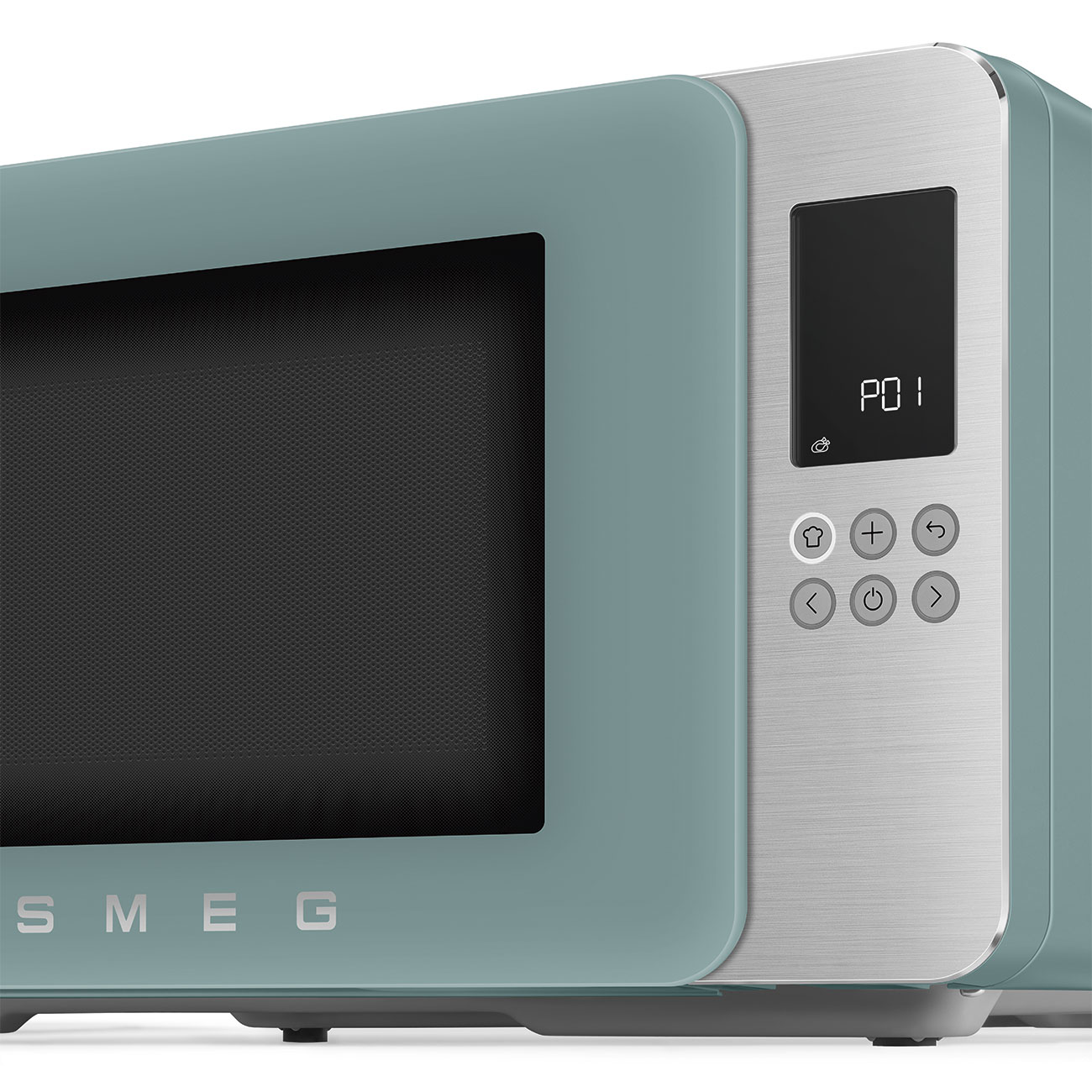 Micro-ondas com Grill Smeg Estética Collezione de 29 Litros Verde-5