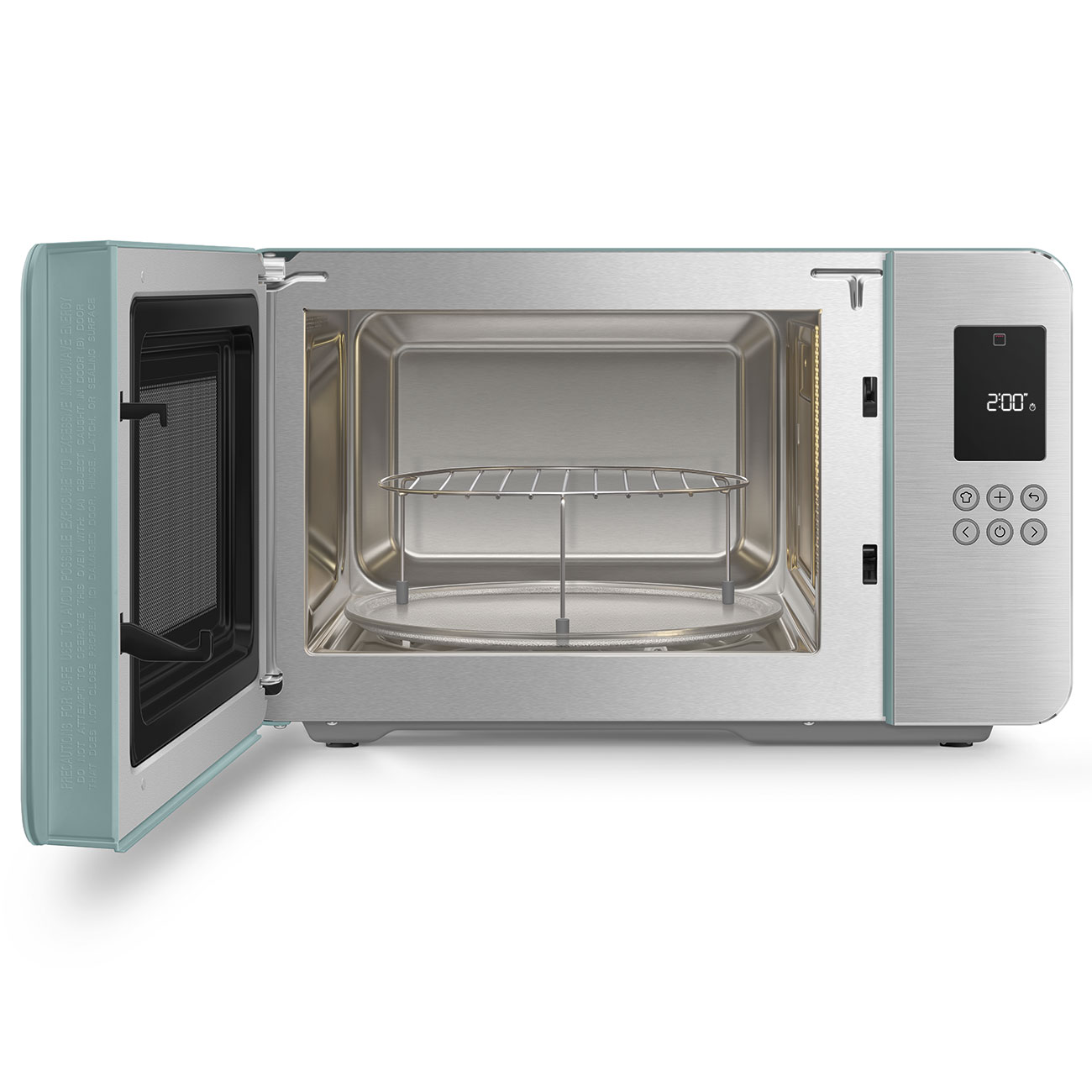 Micro-ondas com Grill Smeg Estética Collezione de 29 Litros Verde-6