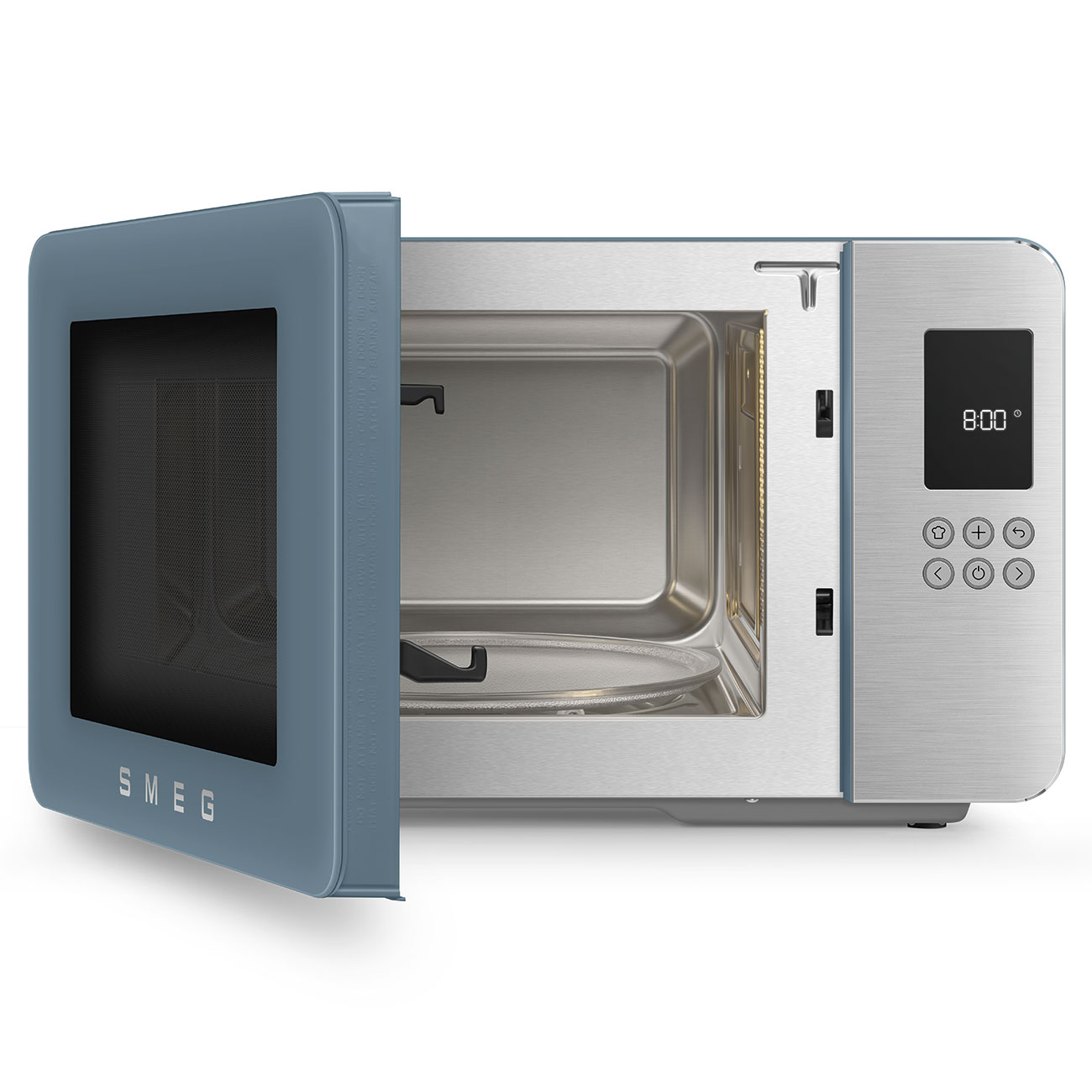 Micro-ondas com Grill Smeg Estética Collezione de 29 Litros Storm Blue-2