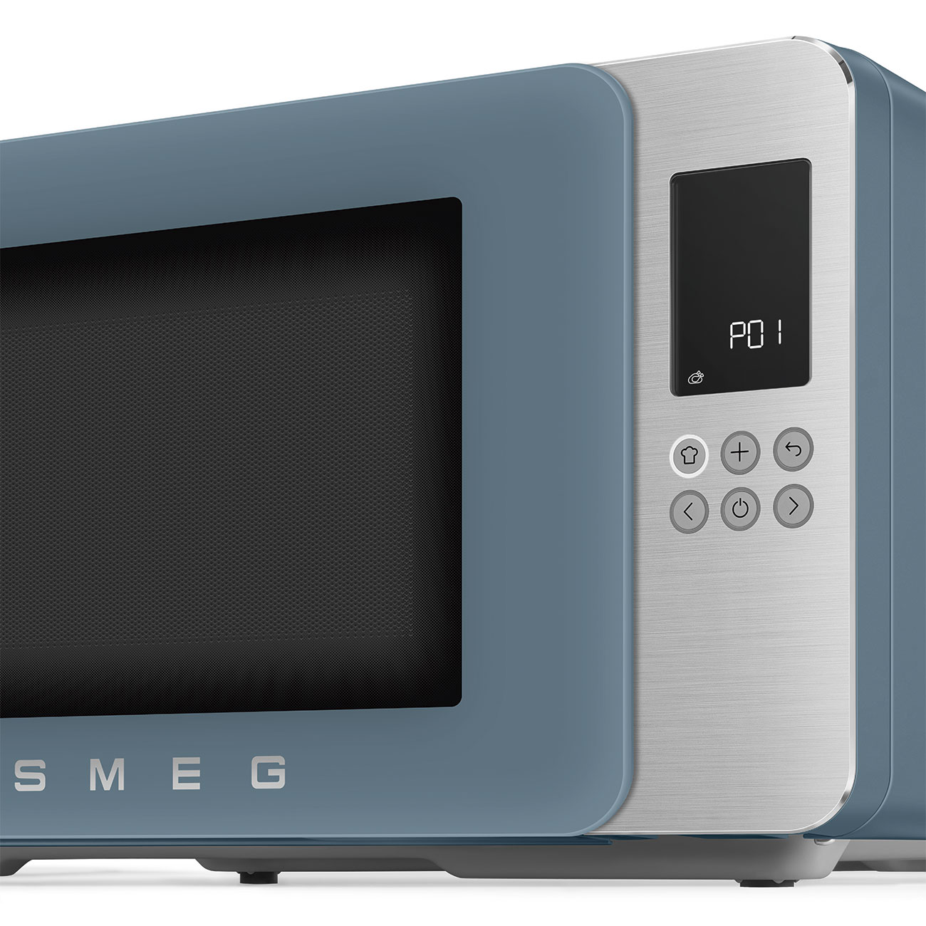 Micro-ondas com Grill Smeg Estética Collezione de 29 Litros Storm Blue-5
