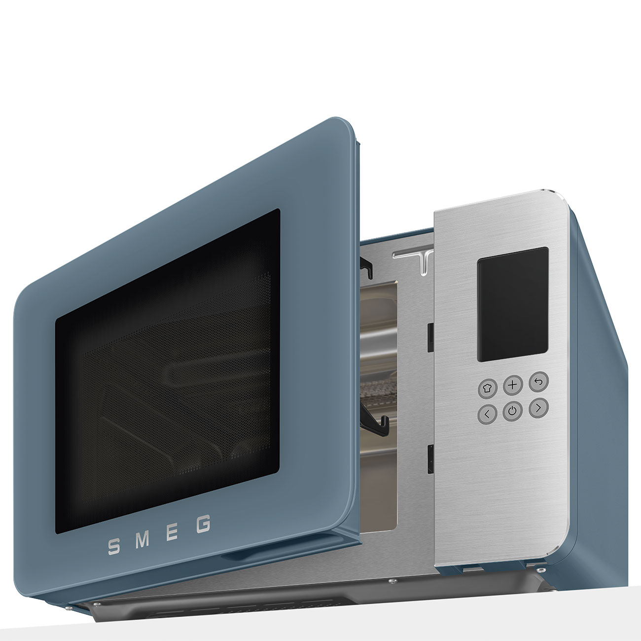 Micro-ondas com Grill Smeg Estética Collezione de 29 Litros Storm Blue-9