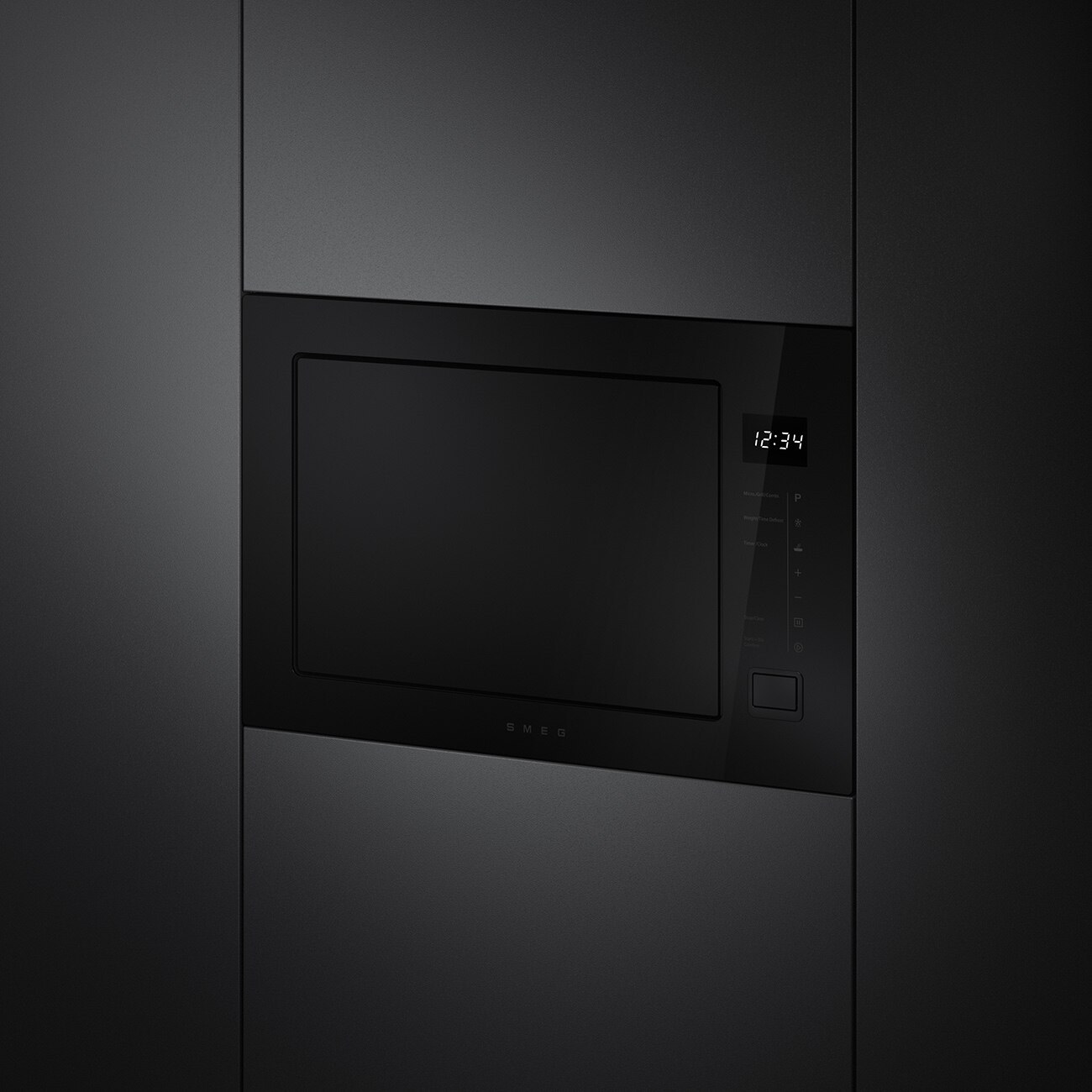 Micro-ondas Encastrável Smeg FMI225BI Musa - Preto Preto-2