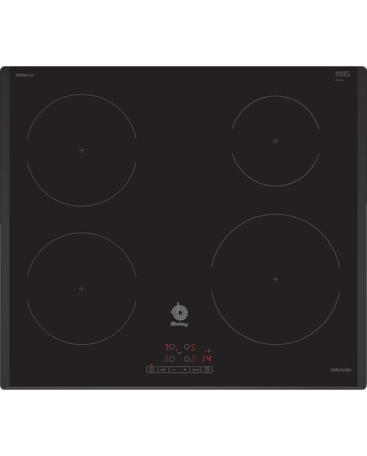 Placa de Indução Balay 3EB961LR com 4 Zonas e de 59,2 cm - Preto Preto-1
