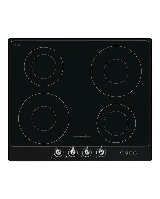 Imagem 0 de Placa de Indução Smeg Victoria SI964NM de 4 Zonas e de 60 cm - Preto