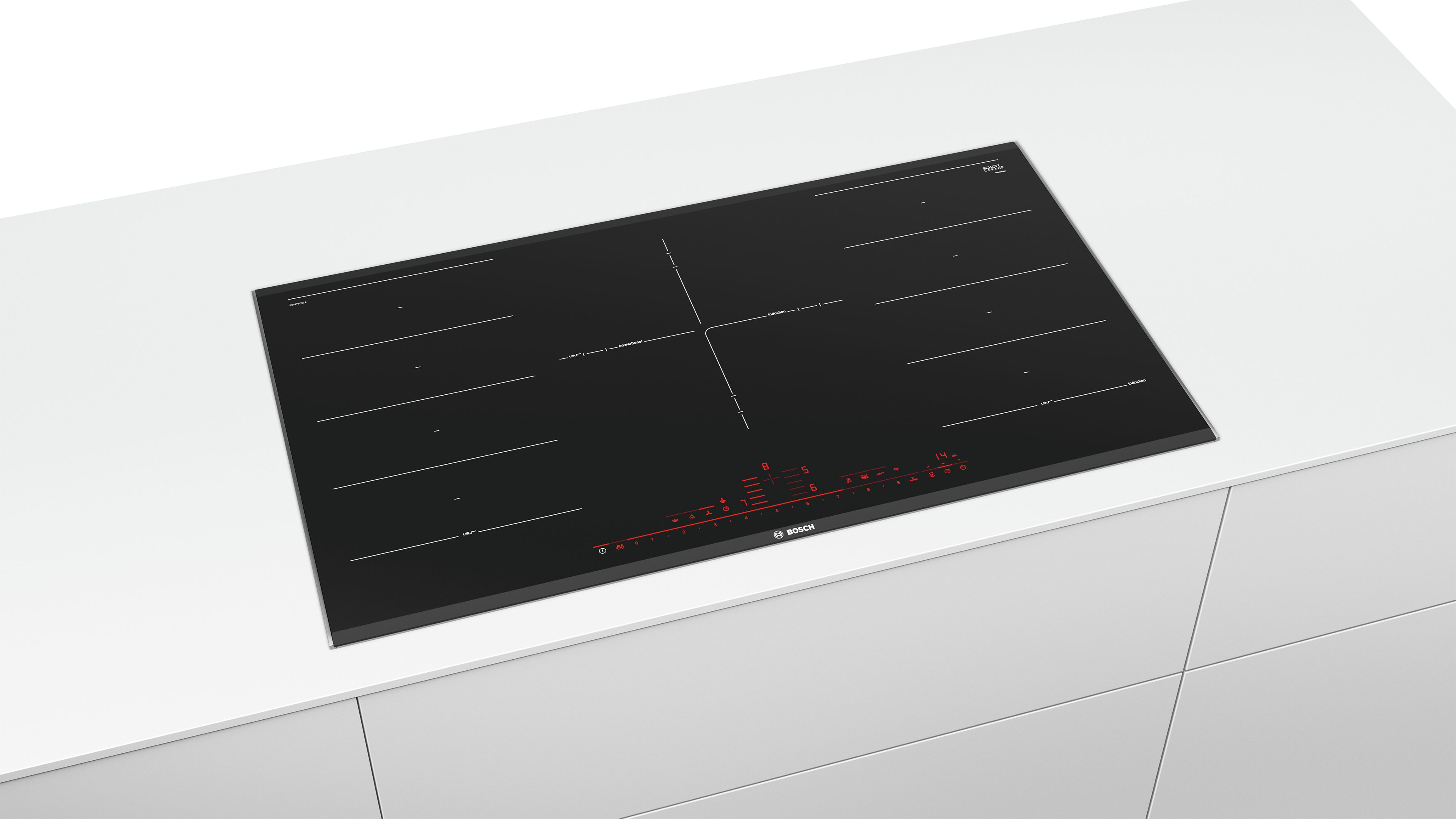 Placa de Indução Bosch Série 8 PXV975DV1E FlexInduction e PerfectFry com 5 Zonas e de 90 cm - Preto Preto-2