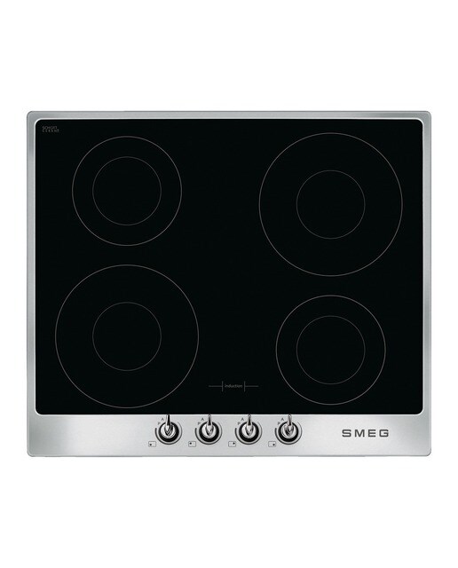 Placa de Indução Smeg Victoria SI964XM de 4 Zonas e de 60 cm - Aço Inox Aço inoxidável-1